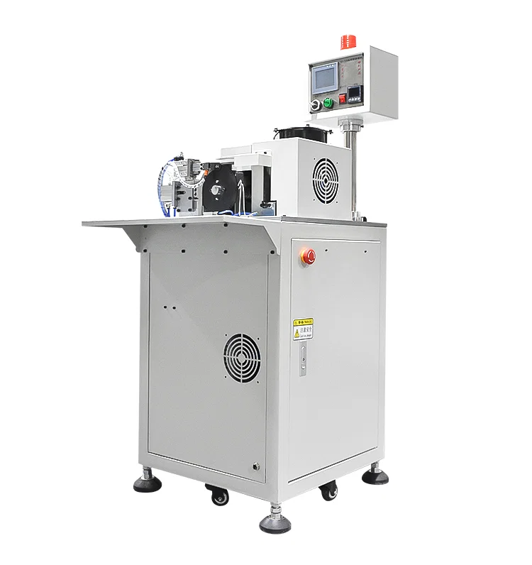 Automatic wire Wear tube heat shrink machine, insert tube heat insulator wire threading, View wire connection machine 