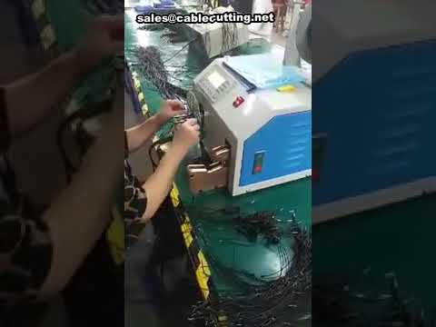 Автоматический станок для намотки и обвязки кабеля наушников