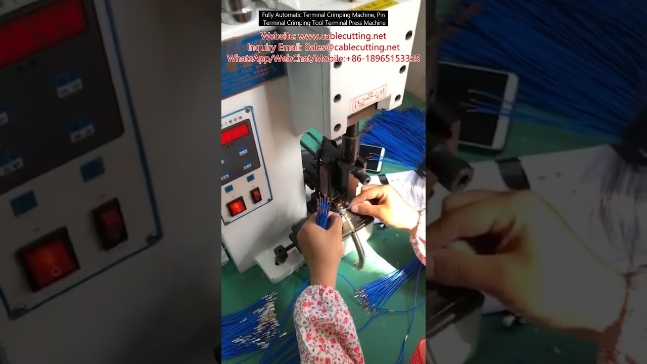 Полностью автоматическая машина для опрессовки клемм | Пресс для штыревых клемм