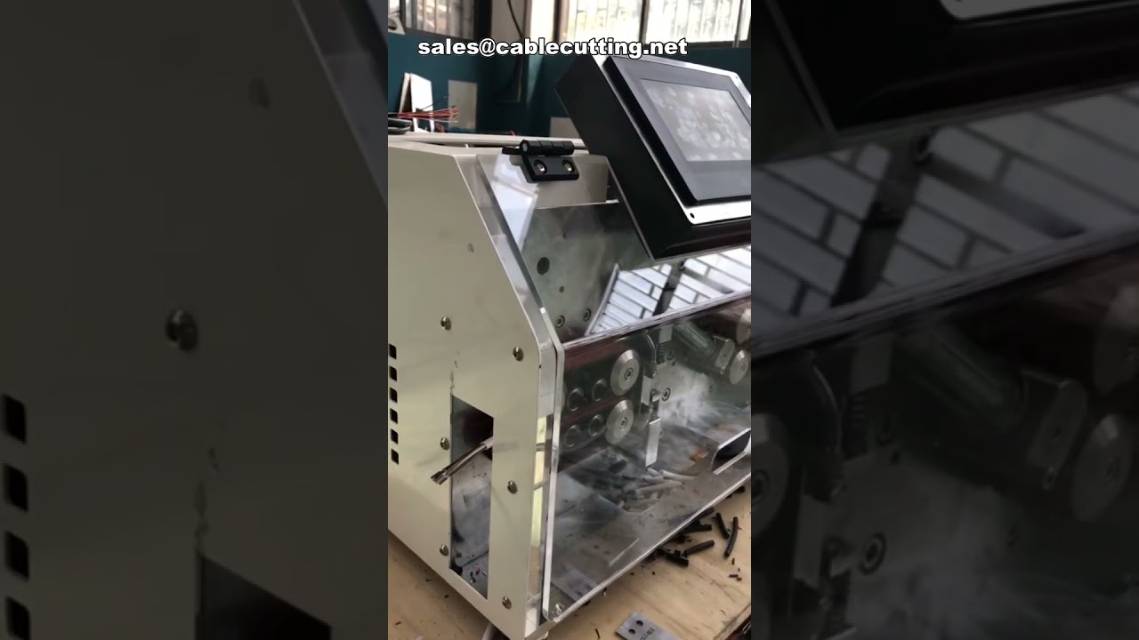 Станок для зачистки, резки и окорки проводов для плоских и круглых кабелей до 30 кв. мм | Машина для снятия изоляции