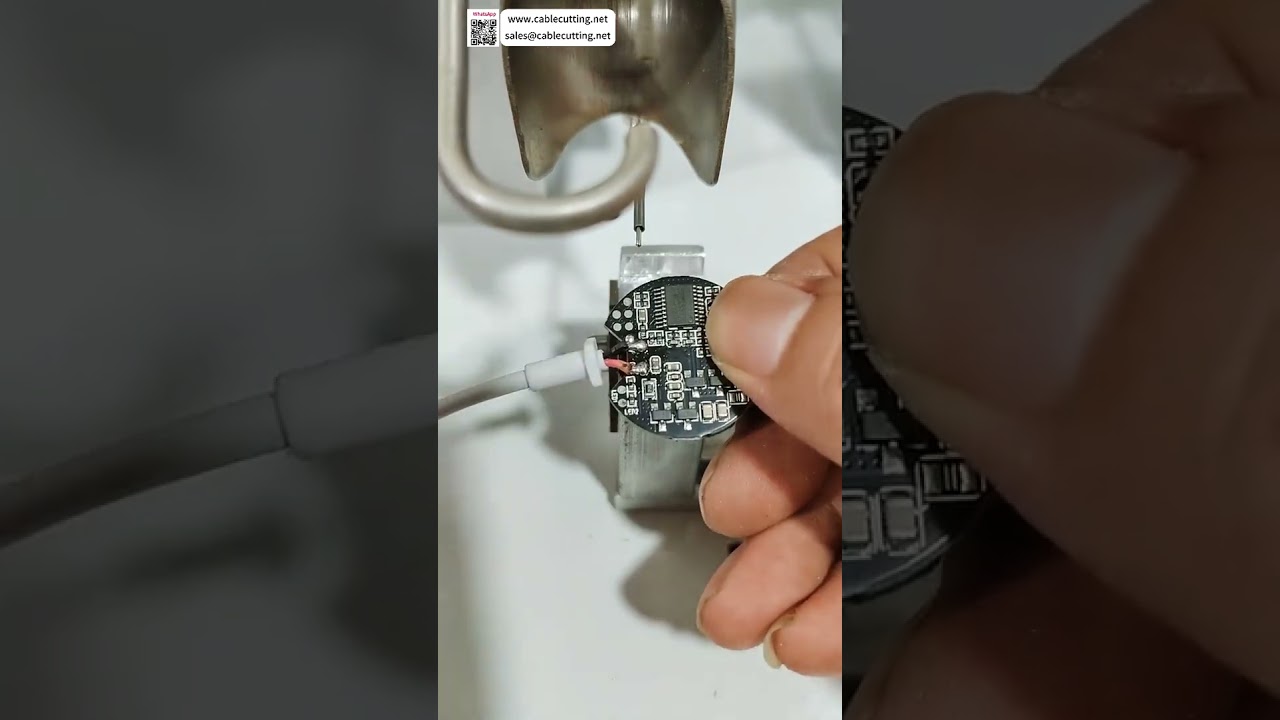 Полуавтоматическая паяльная машина для беспроводных зарядок — высокоточная сварка катушек (короткая версия)