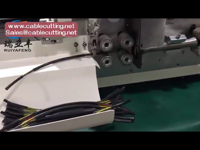 flat cable jacket and core cut and strip machine,  Cable peeling machine