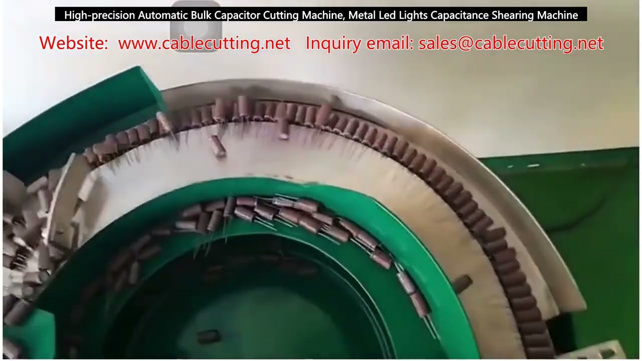 High precision Automatic Bulk Capacitor Cutting Machine, Metal Led Lights Capacitance Shearing Machi