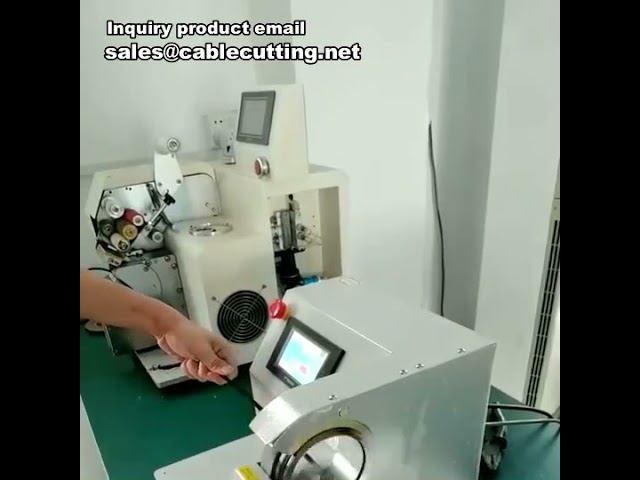 Автоматическая машина для обмотки жгутов проводов лентой | Оборудование для намотки кабелей