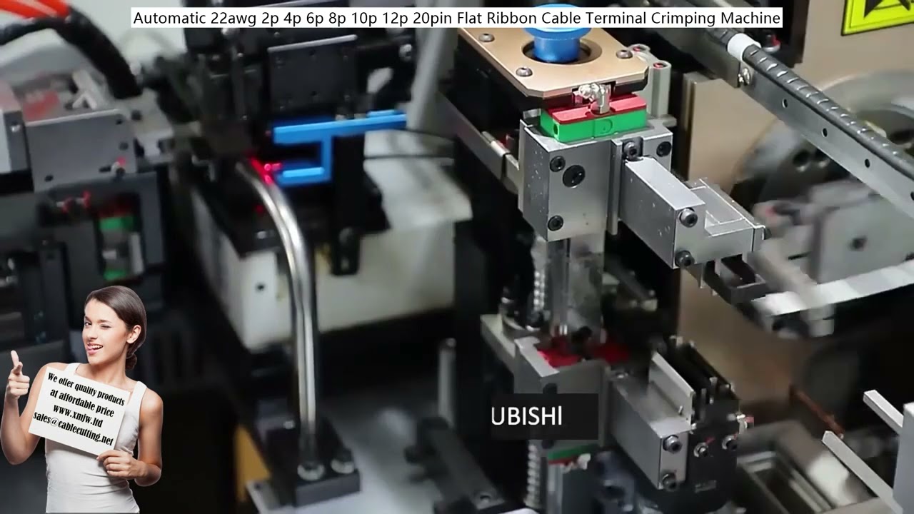 Автоматический станок для обжима ленточного кабеля 22 AWG (2-20 контактов) | Высокоскоростной обжимной пресс
