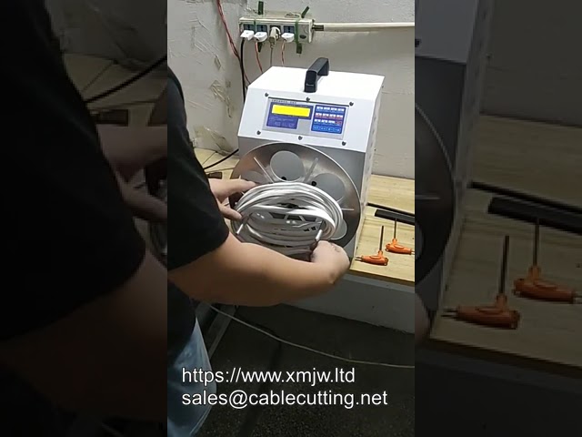 Полуавтоматический станок для намотки USB-кабелей WPM 400w: намотка типа O и 8