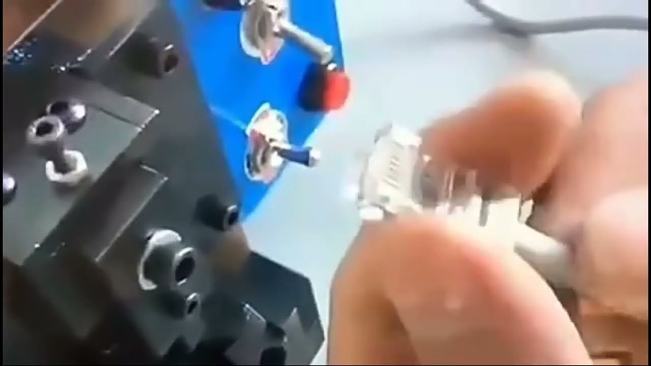 Автоматический станок для сборки RJ45, оптического кабеля и телефонных линий | Оборудование для обжима