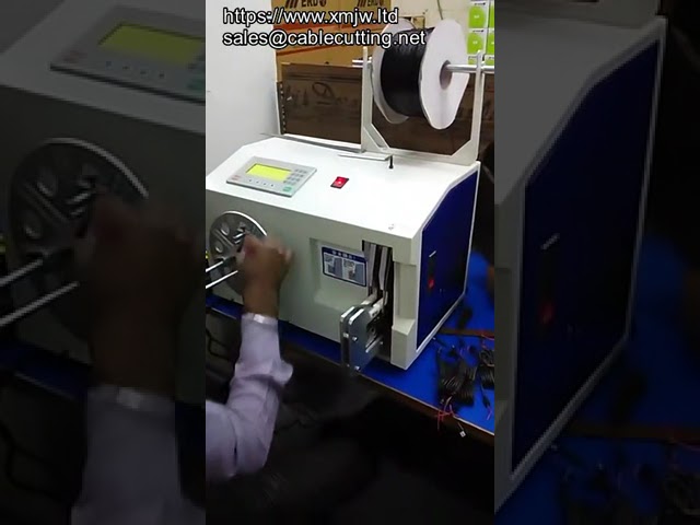 Полуавтоматическая машина для намотки USB кабелей: восьмерка и О-образная с HD сенсорным экраном