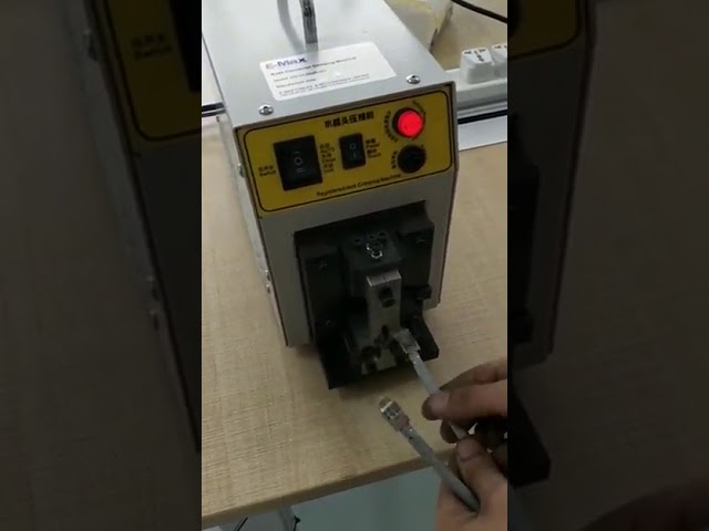 Автоматический обжимной станок для RJ45 коннекторов | Высокоточное оборудование для сборки сетевых кабелей