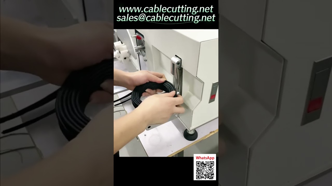 5-в-1 автоматическая машина для намотки, траверсы, измерения, резки и обвязки кабеля
