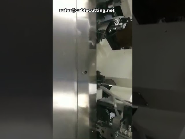 Автоматический станок для резки, зачистки и обжима клемм (3 конца, 2 провода)