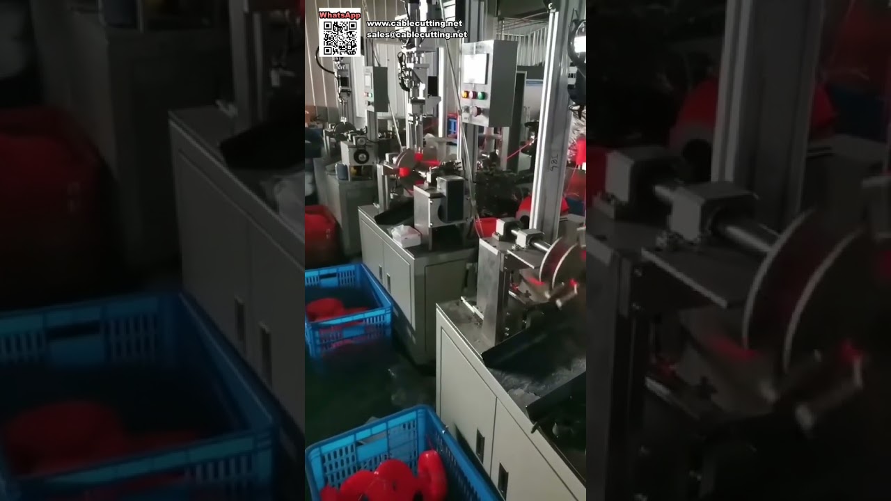 Автоматическая линия намотки и упаковки триммерной лески для фунтовых катушек