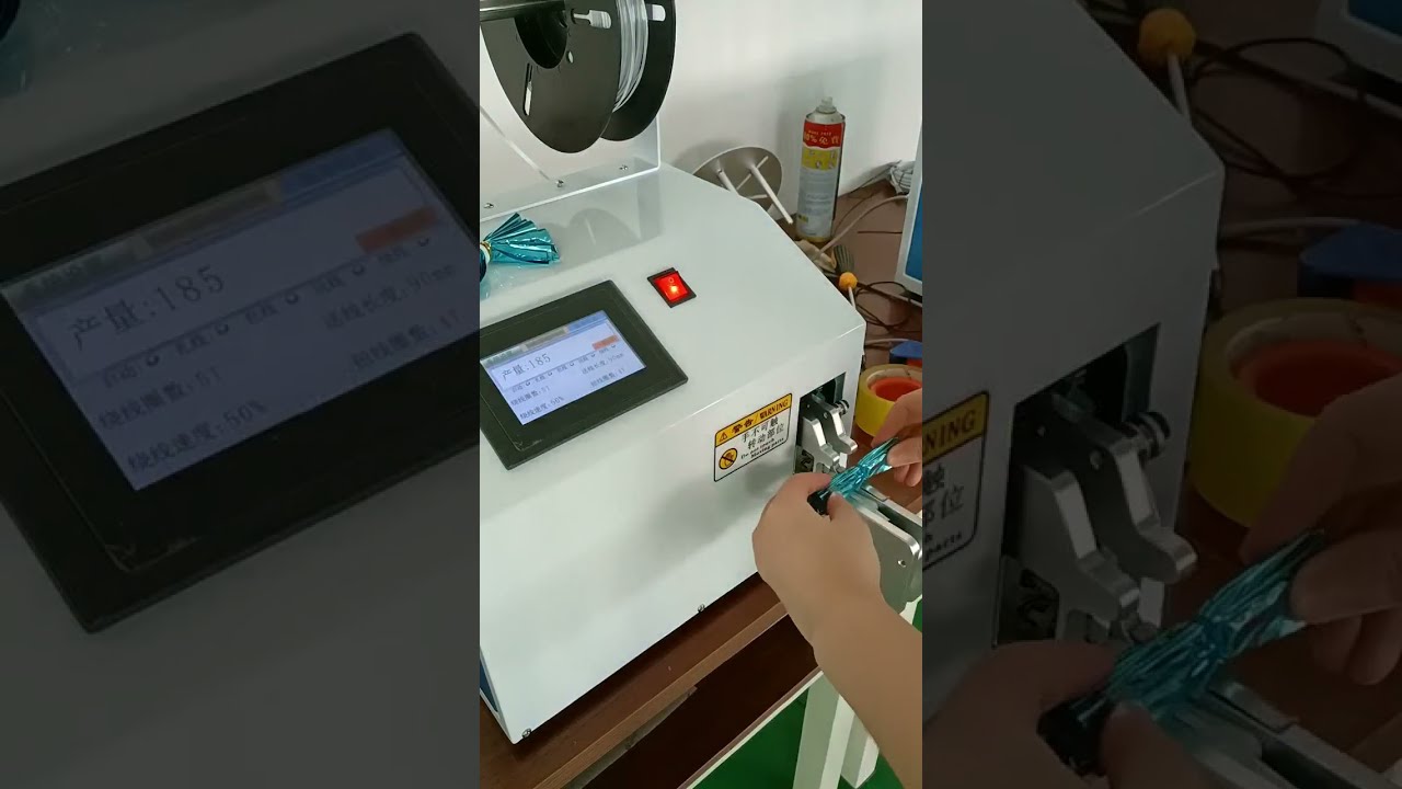 Цветные кабельные стяжки | Работа станка для стяжек | Реальное видео оборудования #завод #машина