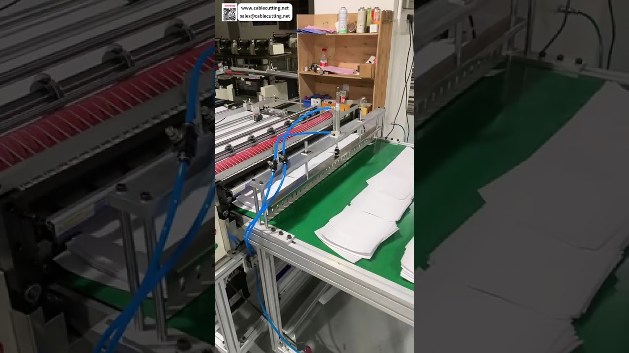 Установка для продольной и поперечной резки с конвейером — быстрая настройка (краткое описание)