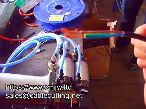 WPM 310d — экономичный настольный пневматический станок для зачистки оболочечных кабелей