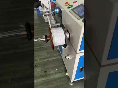 Автоматический станок для подсчёта метров, поперечной резки и намотки коаксиальных кабелей #автомобиль