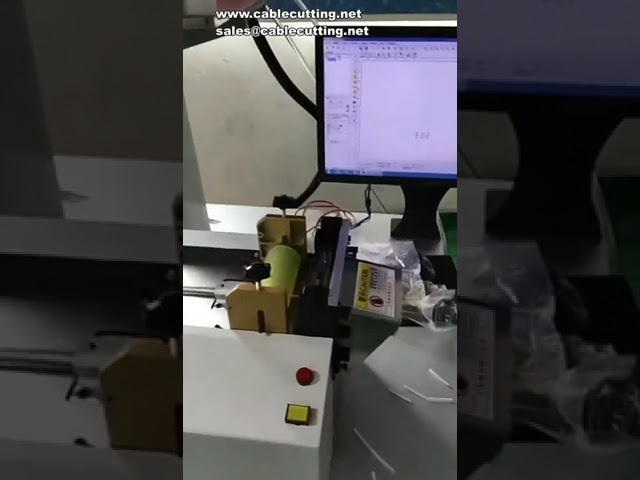 Лазерный станок для резки и маркировки термоусадочных трубок с автоматической кодировкой