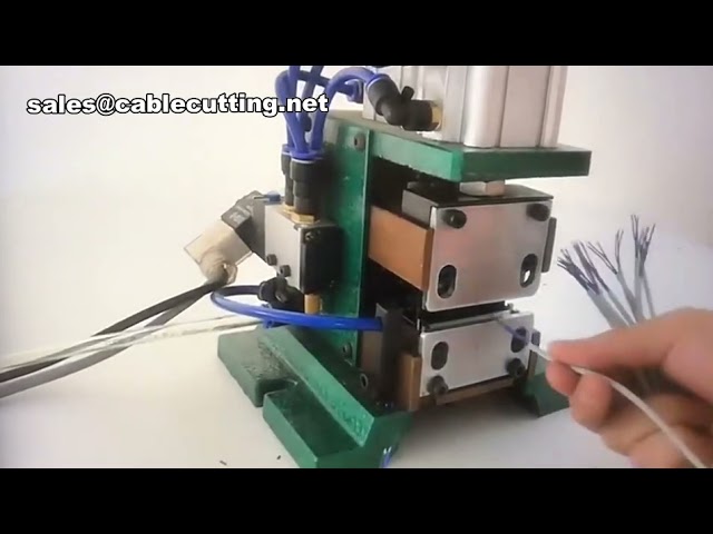 Пневматический станок для зачистки проводов | Многожильный кабельный стриппер | Оборудование для снятия изоляции