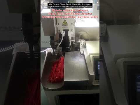 Wire Terminal Crimper Electric Wires Cables Strippingcutting Full Automatic Single Ends Terminal Cri