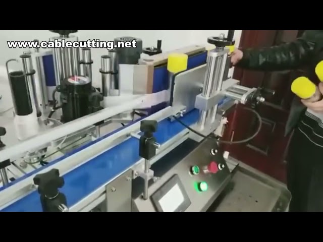Автоматическая настольная этикетировочная машина для круглых банок и бутылок, компактный полуавтомат для малых емкостей