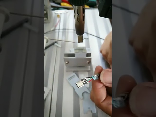Высокоточная автоматическая пайка кабелей Type-C для iPhone USB-A и DIY