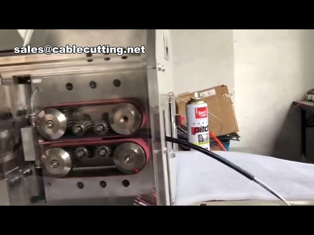Автоматический станок для зачистки и резки многожильных проводов (4 жилы) | Оборудование для обработки кабеля