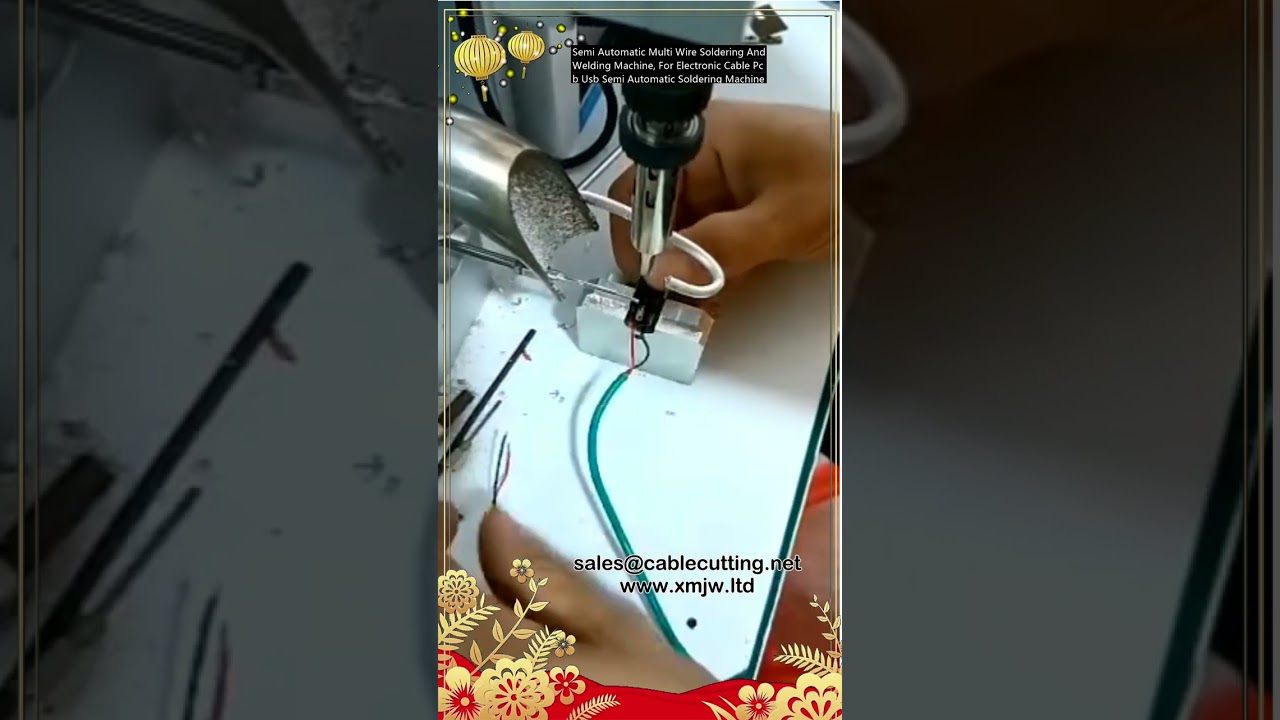 Полуавтоматический многопроволочный паяльный и сварочный аппарат для электронных кабелей, PCB и USB