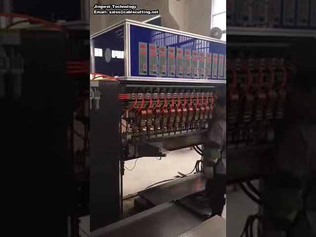 Автоматическая машина для калибровки и сварки стальных канатов с опрессовкой втулок