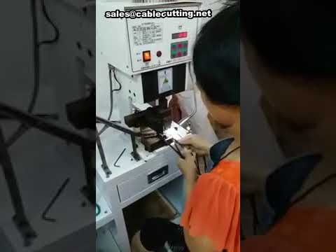 2 pin plug terminal crimping machine
