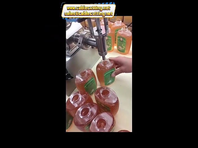 Автоматическая фасовочная машина HS-Mall для газированных напитков, жидкого мыла, силикона и густой пасты (тушь)